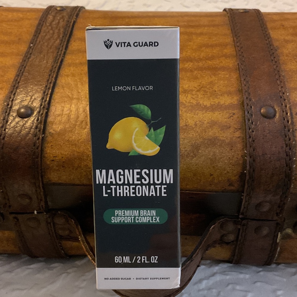 Vita Guard Magnesium L-Threonate Liquid Supplement - Lemon Yellow